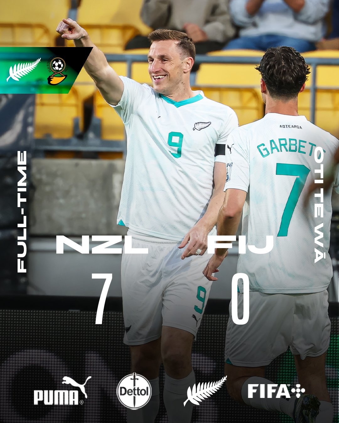 距世界杯一步之遙！新西蘭7-0進大洋洲決賽，其FIFA排名高國足1位